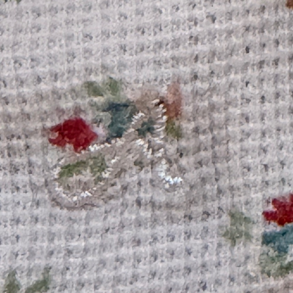 VTG Y2K American Eagle Ditsy Floral Waffle Knit Thermal Fits Size S Fairy Grunge - Picture 3 of 7